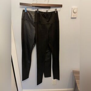 Bundle of Black Faux Leather & Suede Leggings